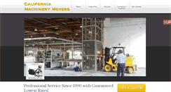 Desktop Screenshot of californiamachinerymovers.com