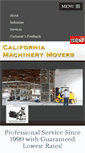 Mobile Screenshot of californiamachinerymovers.com